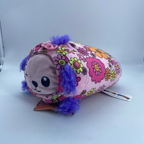 Moosh-Moosh Slumber Plushies Francine the Poodle Dog Puppy Floral Plush Pillow - Picture 2 of 9